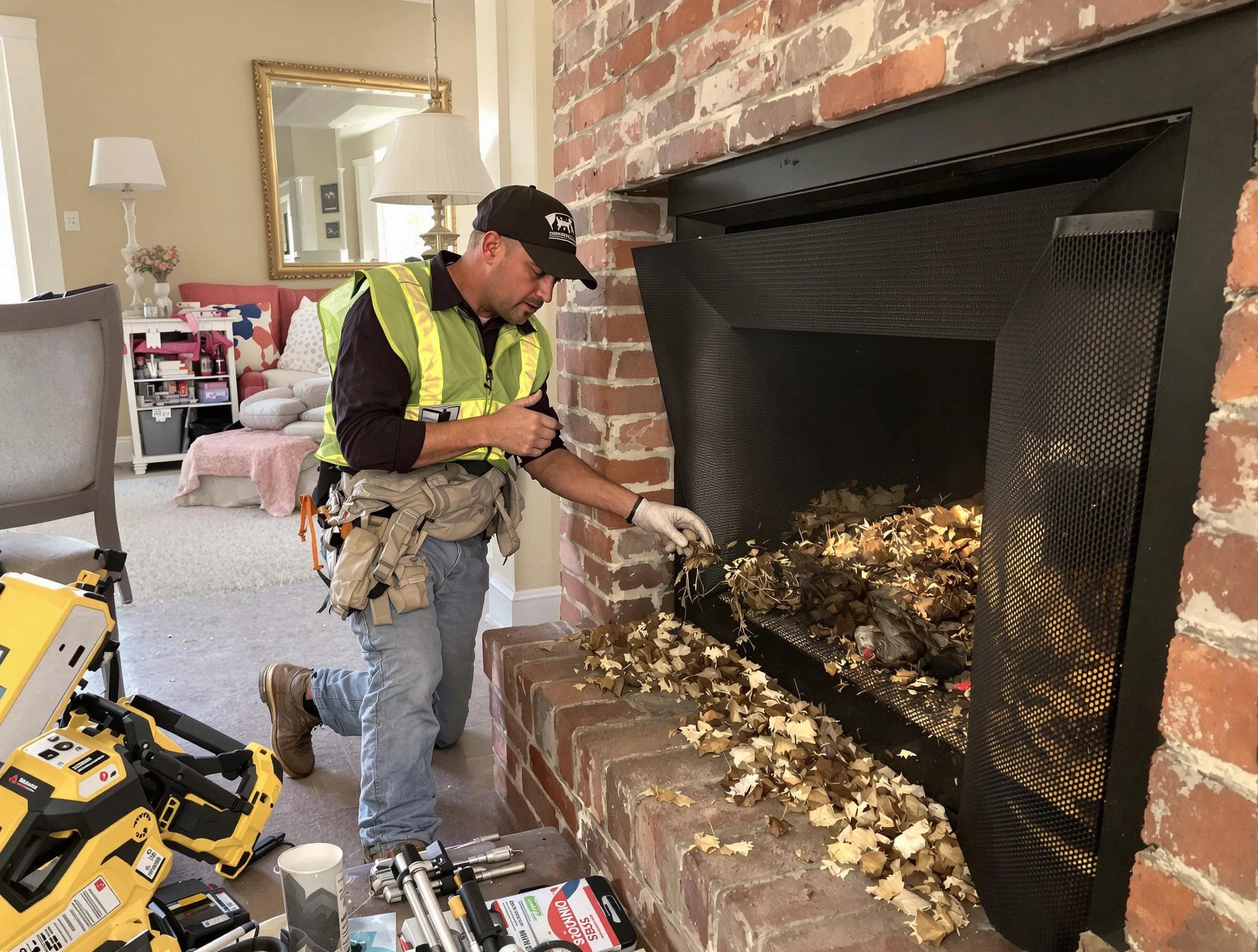 Safe screening installation by Ambridge Chimney Sweep in Ambridge, PA