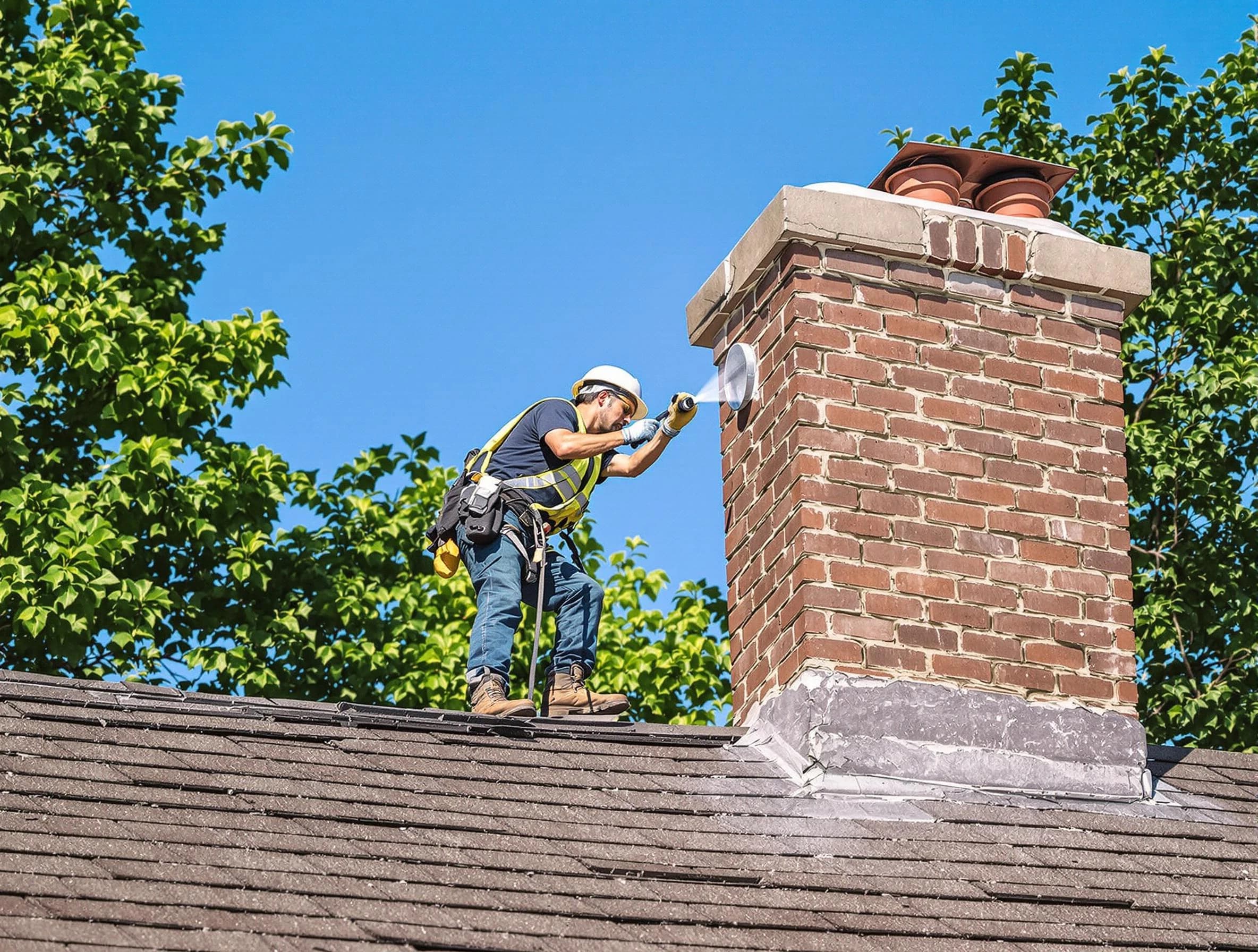 Ambridge Chimney Sweep performing an inspection with advanced tools in Ambridge, PA