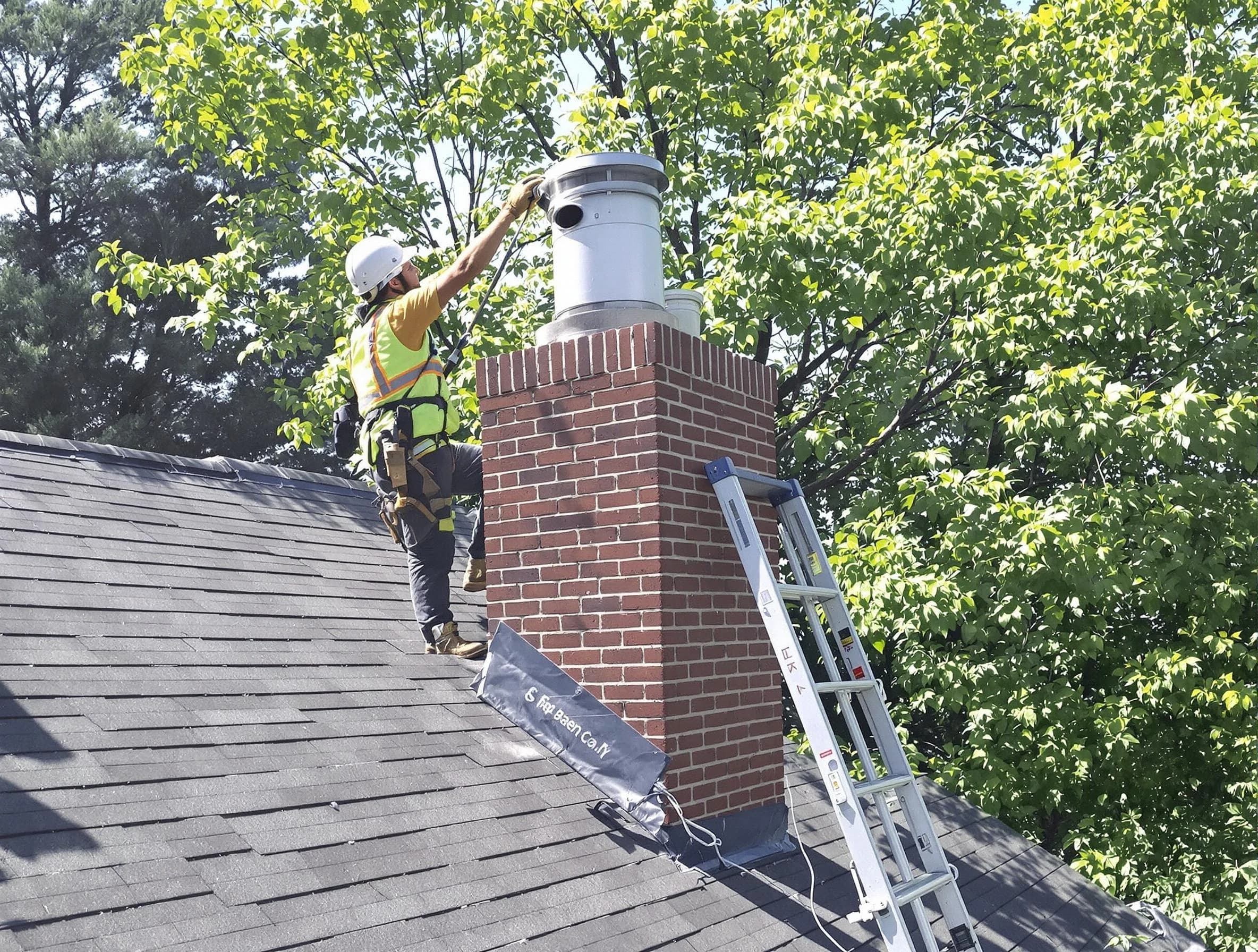 Chimney liner inspection by Ambridge Chimney Sweep in Ambridge, PA
