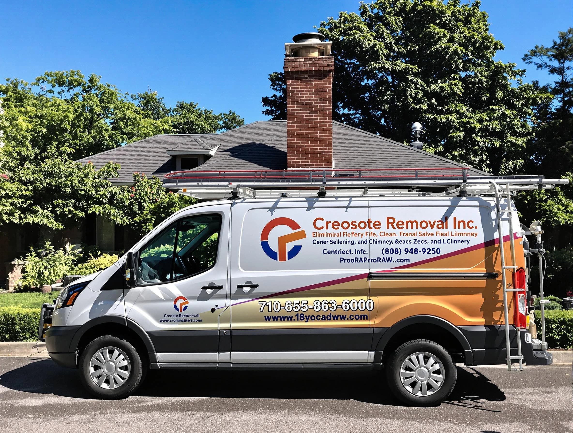 Ambridge Chimney Sweep technician removing creosote safely in Ambridge, PA