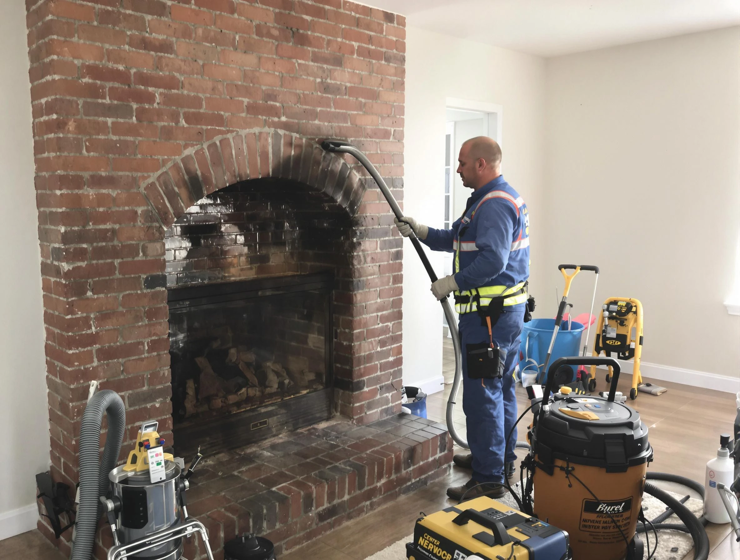 Ambridge Chimney Sweep expert performing detailed chimney sweep in Ambridge, PA